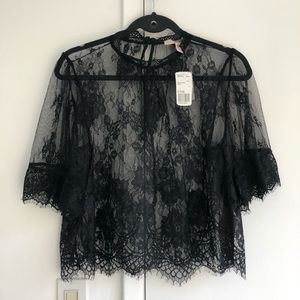 F21 Lace crop top